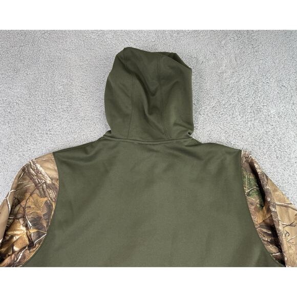 Under Armour Men's X-Large Full Zip Hoodie Sweatshirt Realtree Camo Hunting - Picture 3 of 13